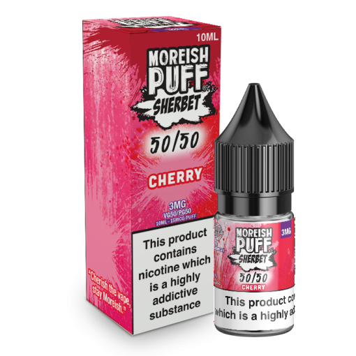 Cherry Sherbet 50/50 by Moreish Puff