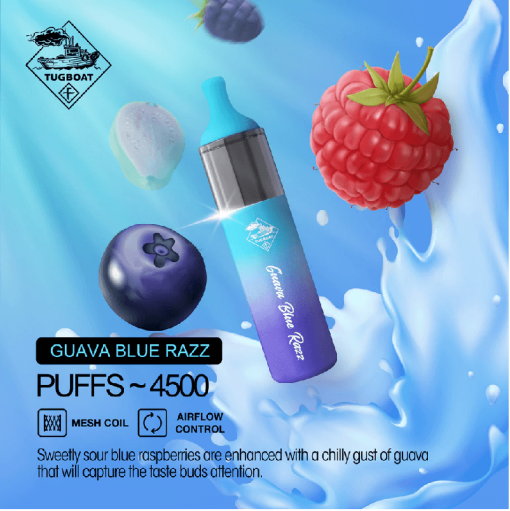 Guava Blue Razz by Tugboat Evo 4500