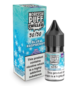 Blue Raspberry Chilled 50/50 by Moreish Puff