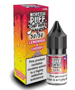 Lemonade and Cherry Candy Drops 50 50 by Moreish Puff